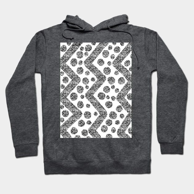 Animal Zig Zag and Dots Hoodie by Minxylynx4